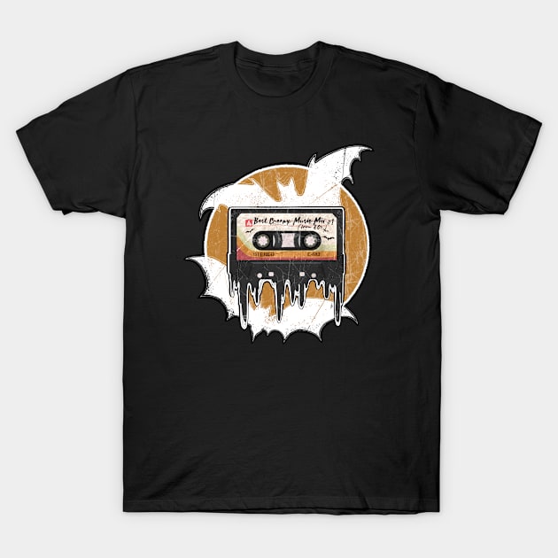 Gothic Girl Vintage Cassette - Best Creepy Music Mix from 80s, Bats, Retro Cassette Tape, Oldies but Goldies, Never Forget T-Shirt by SSINAMOON COVEN